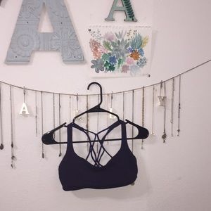 Lulu Lemon Navy Strappy Sports Bra